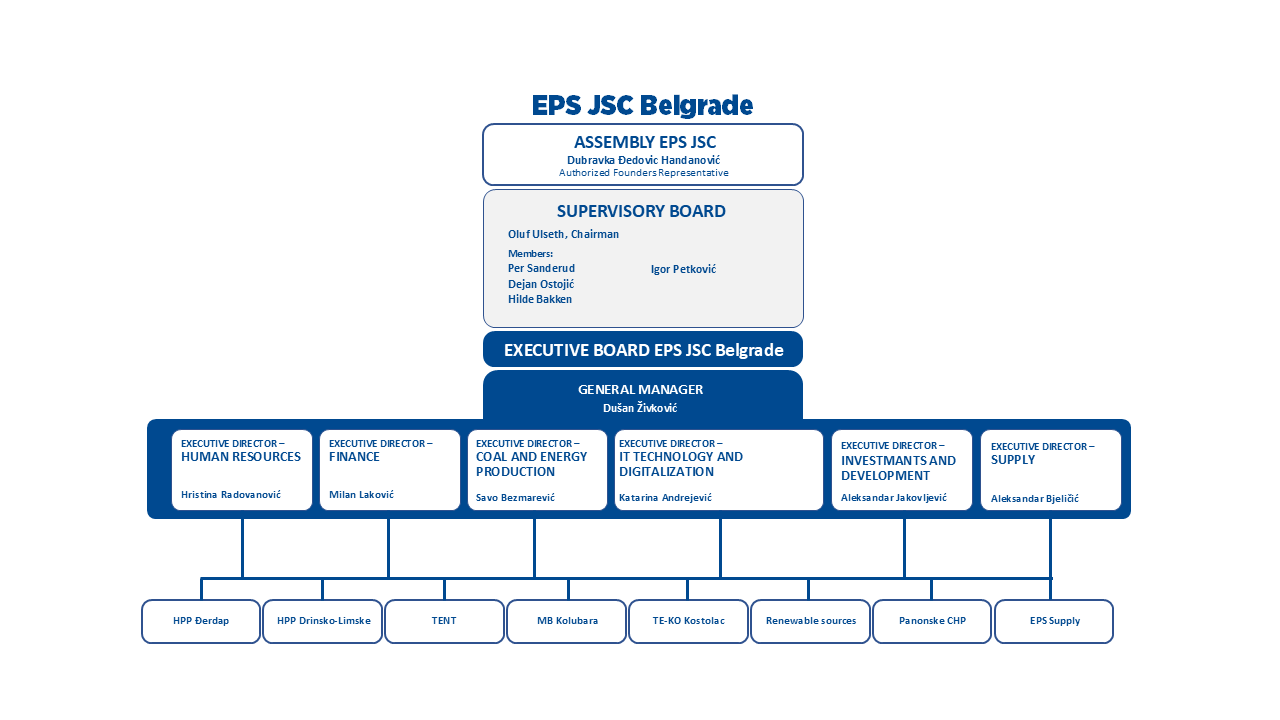 Organizaciona sema JP EPS